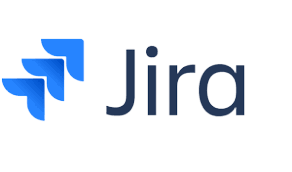 A blue and white logo for jiro
