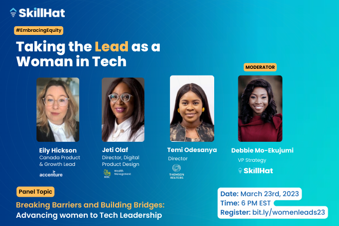 SkillHat Taking the Lead as a Woman in Tech panel
