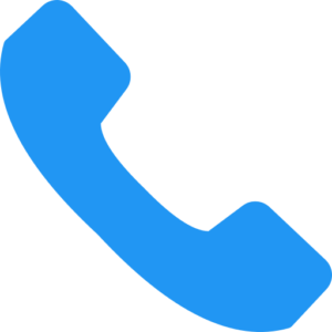 A blue phone icon